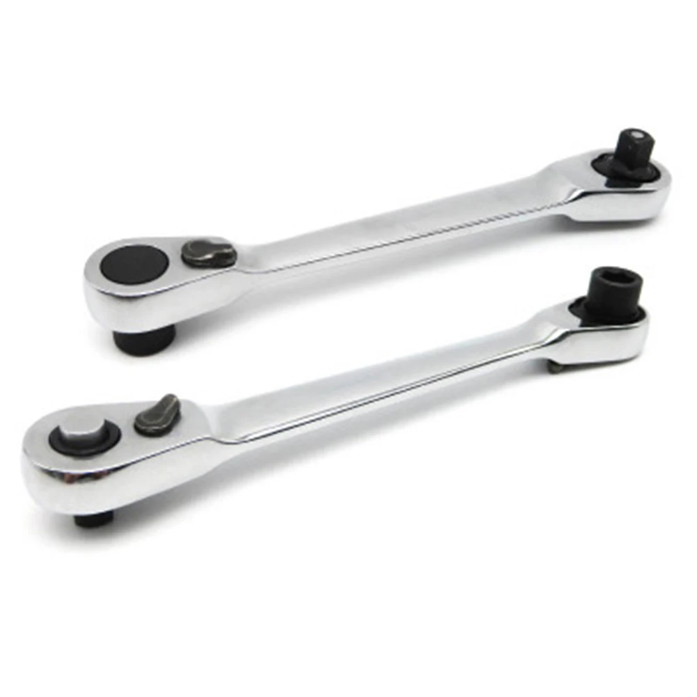 Двухсторонний мини-ключ с трещоткой торцевой ключ отвертка двухсторонний