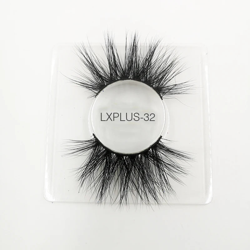 LXPLUS-32 3d норковые ресницы искусственные с индивидуальные коробки 5d 25 мм норковые ресницы Полосы Натуральные объемные wispy ресницы из натуральной норки Короткие Длинные оптовые продажи - Цвет: LXPLUS-32