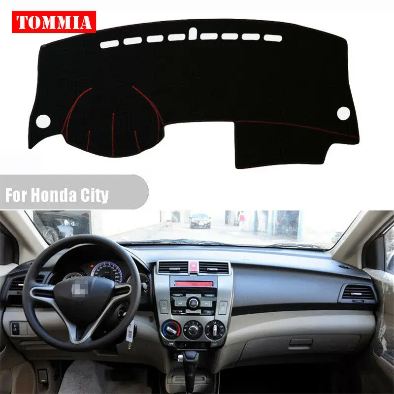

Для Honda City 2010-2012 приборной панели крышка Нескользящие коврик с рельефом козырек от солнца для коврового покрытия