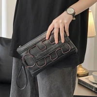 fashion street style mens clutches wrist bag small hanbags business pu leather clutch men mobile phone bag clutch for ipad