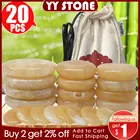 Tontin 20 шт.компл. топаз горячий камень массажный набор Базальтовые массажные камни набор для салона обогреватель сумка для здоровья круглый камень