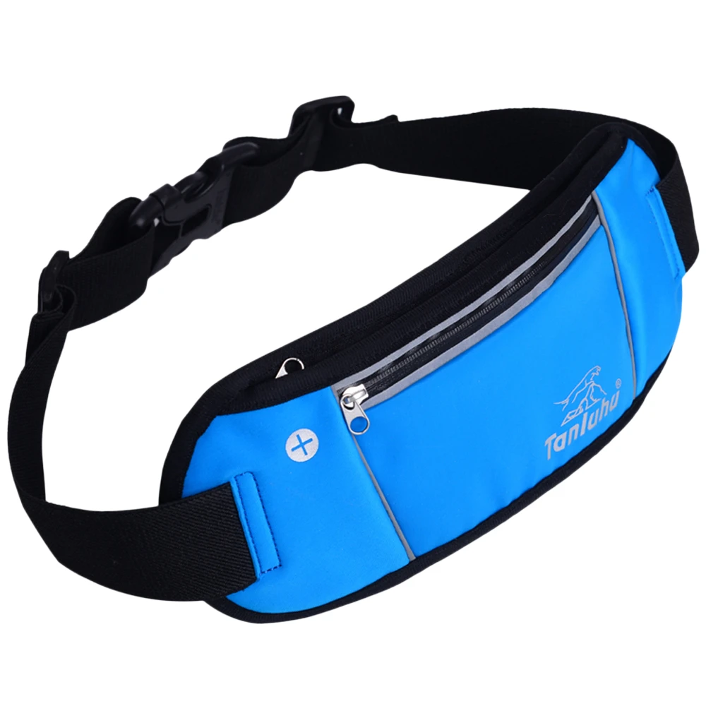 

Reflective Running Belt Bum Bag Lightweight Breathable Cell Phone Holder Waist Fanny Pack Traveling Water-resistant For Jogging