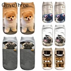 Новинка, хит продаж, милые носки до щиколотки с 3D принтом, унисекс, женские повседневные носки в форме животных, рождественский подарок, Прямая поставка