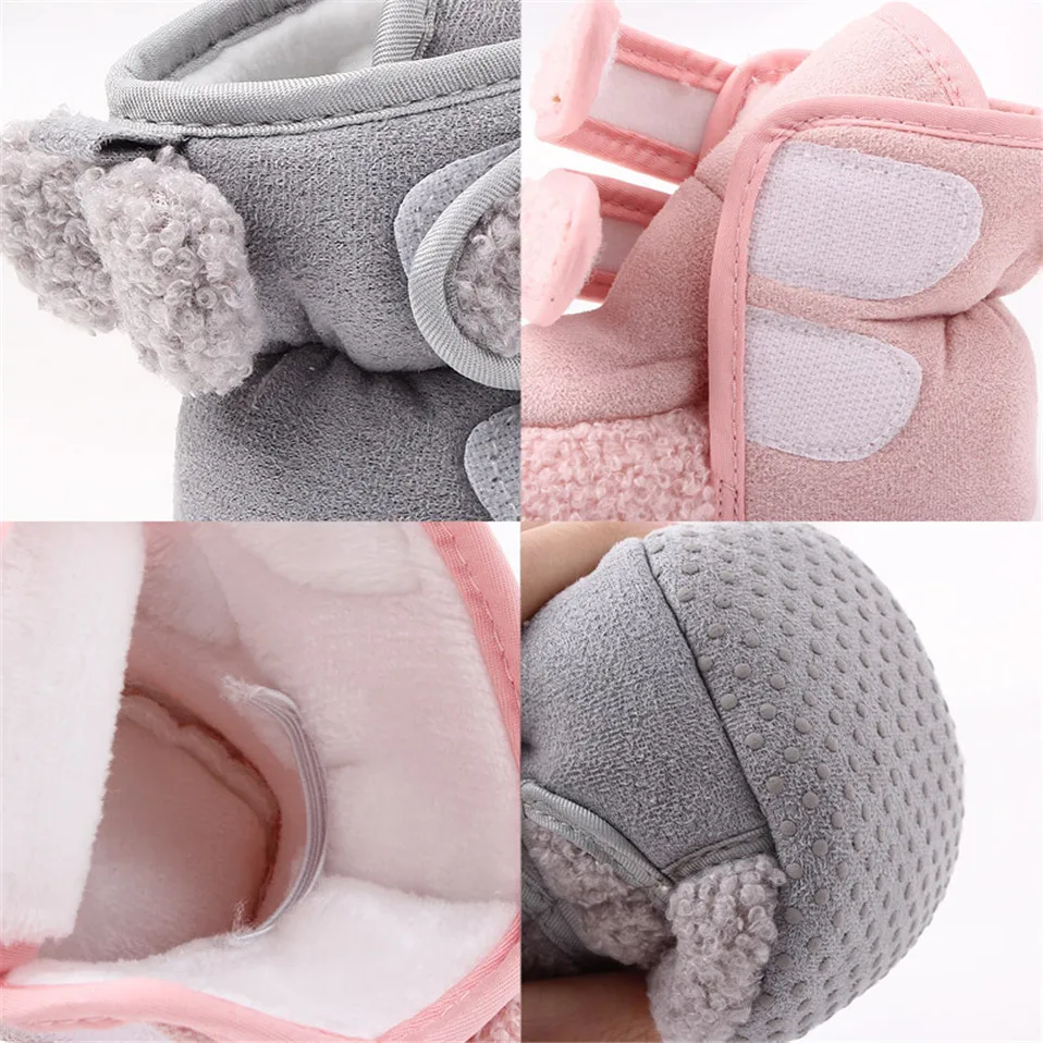 

Snow Booties For Newborn Shoes Super Keep Warm Infant Toddler Boots Winter First Walkers Prewalker Non-slip Soft Sole Boots
