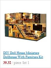 Кукольный дом мебель Diy Миниатюрный 3D деревянный набор миниатюрных моделей украшения Кукольный домик игрушки для детей подарок Сэм кабинет