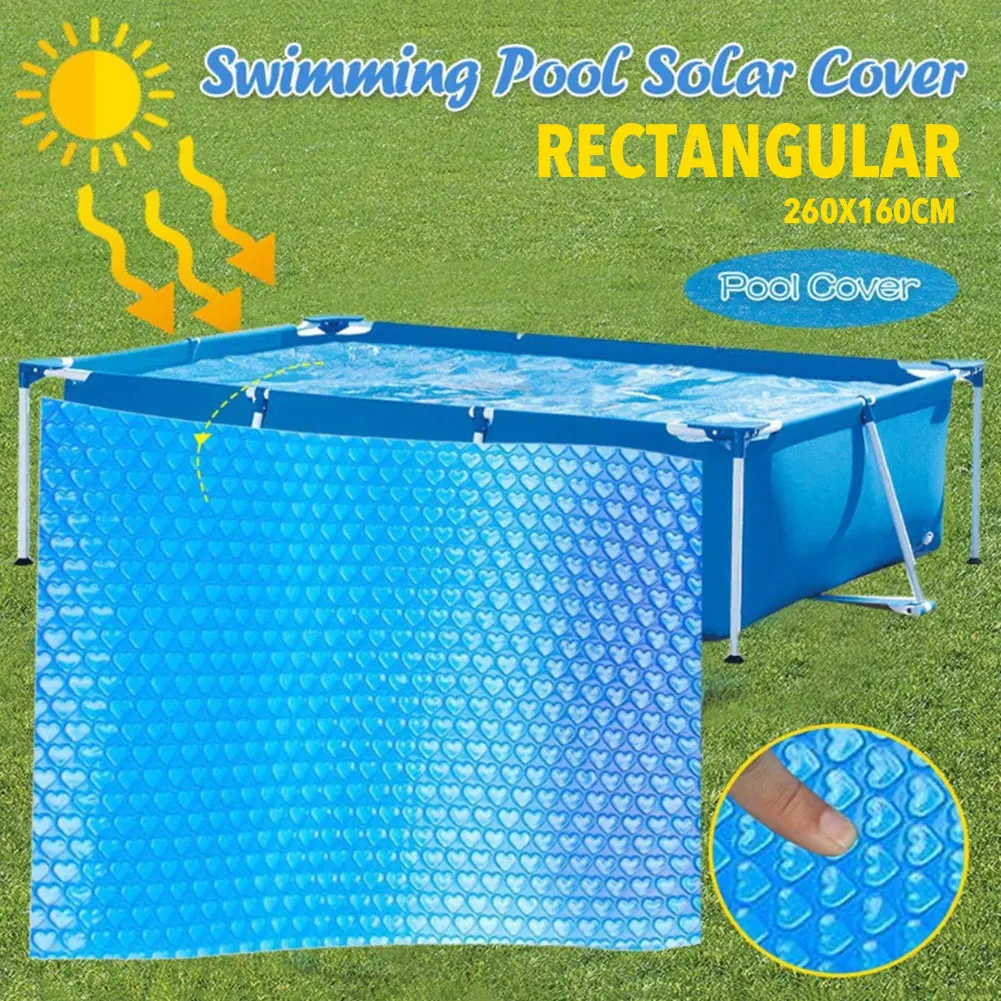 

4/5/6/8/10/12/15 Ft Round Swimming Pool Solar Cover Inflatable Round Swim Pool UV-resistant Waterproof Dustproof Heat Cover