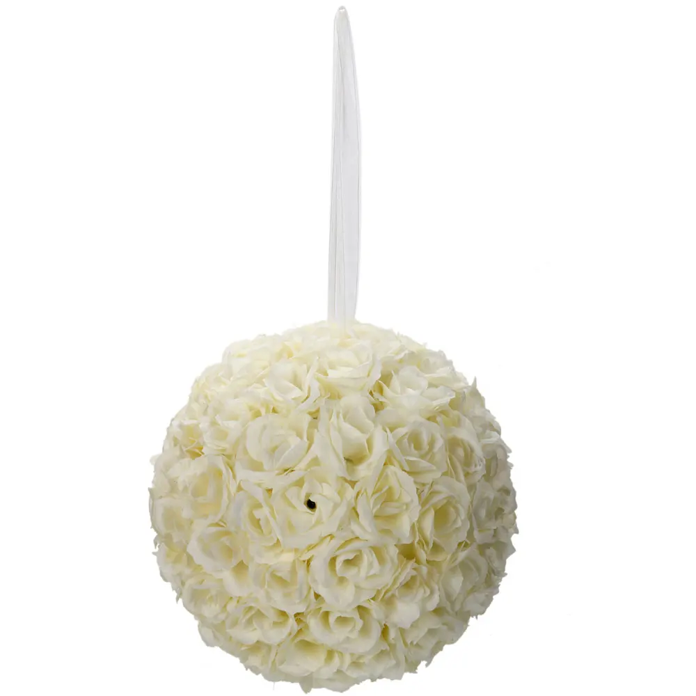 

5Pcs 25CM Flower Balls Wedding Decoration Ivory White 180821217
