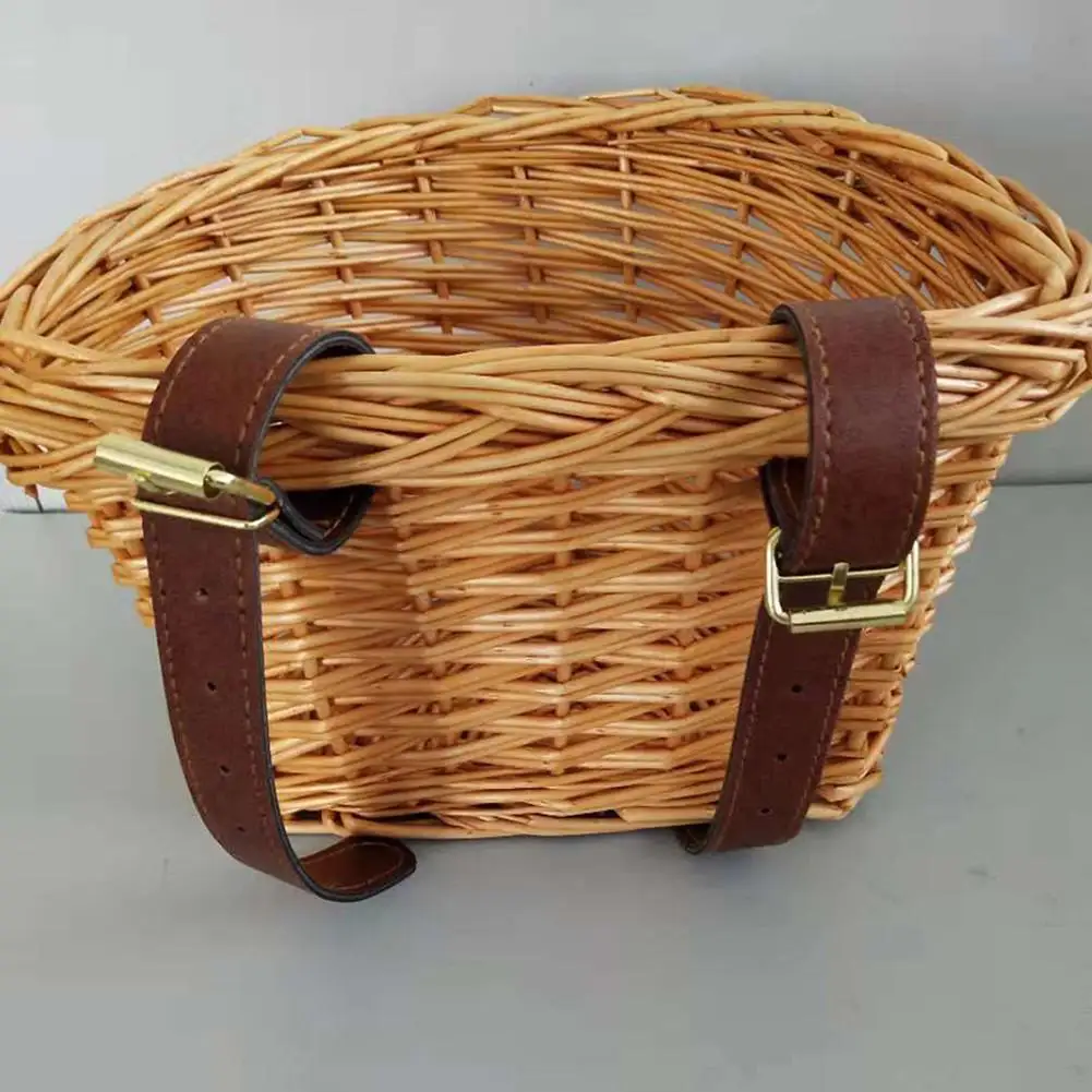 Детская корзина для велосипеда электрический велосипед фронтальная из ротанга