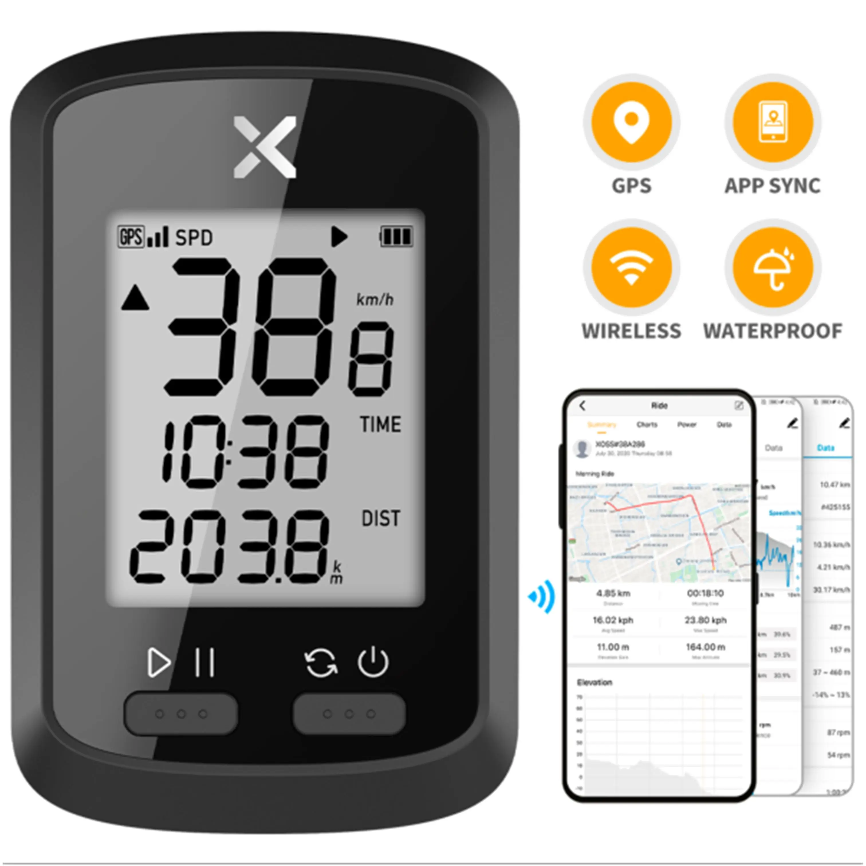 

Xoss Walker G G+ Bicycle GPS Code Meter Smart Mountain Road Wireless Meter Bluetooth-compatible ANT+ Waterproof Meter Preferred