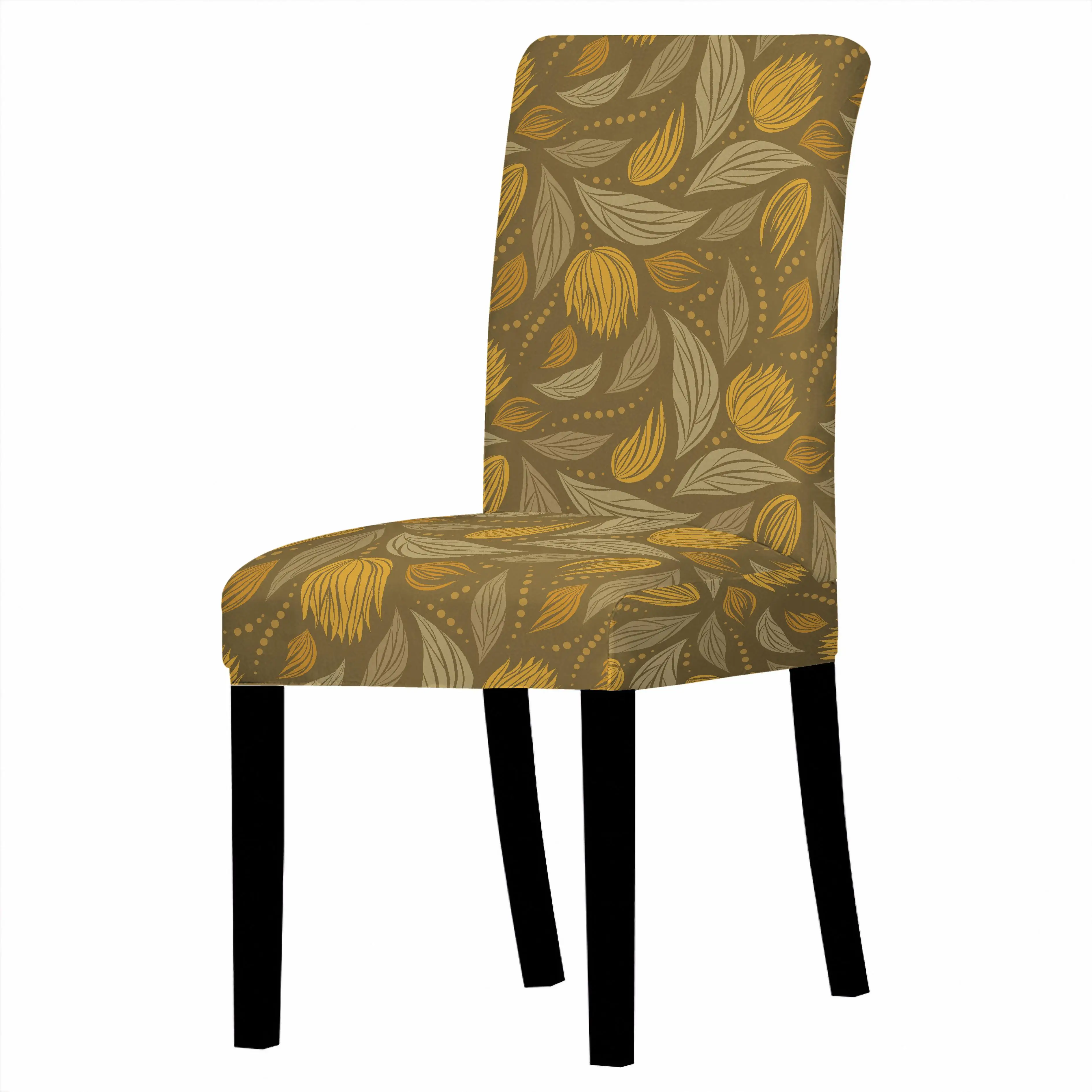 Nordic Leaf pattern Chair Cover Home Dining Elastic Chair Covers Multifunctional Spandex Elastic Cloth Universal Stretch 1PCS