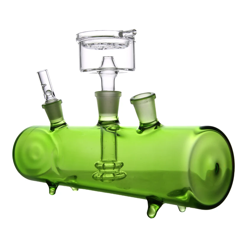 Desk Design Green Tank Glass Hookah Shisha Narguile Nargile Smoking Water Pipe Factory Wholesale Drop Shipping India |