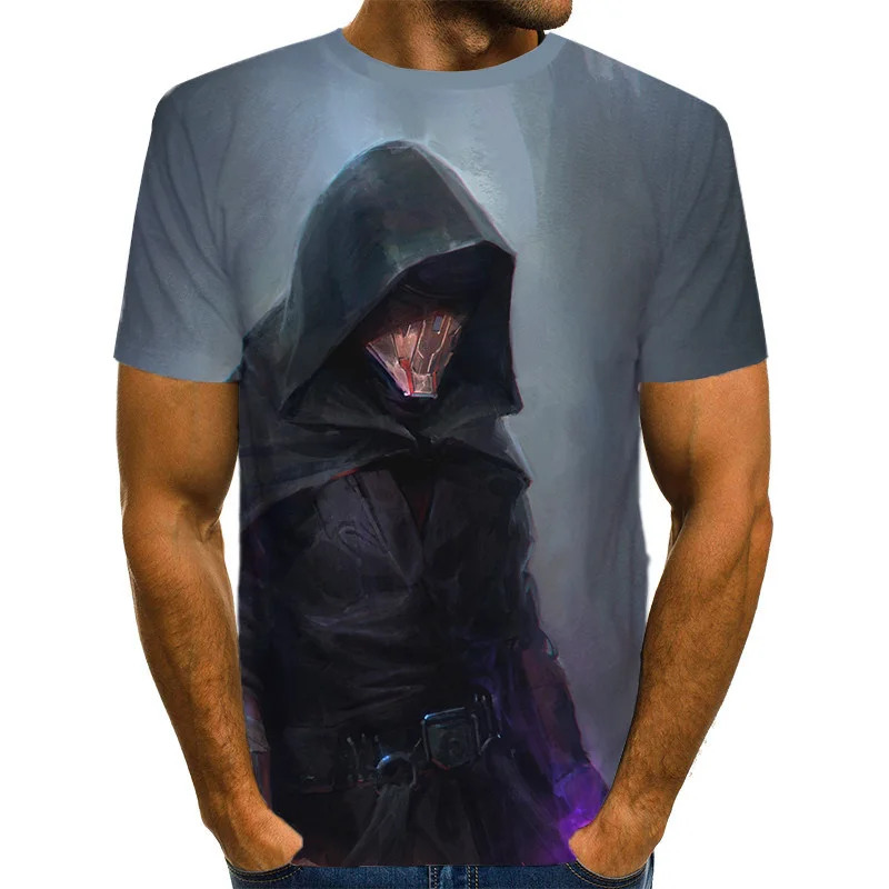 Новинка 2019 мужские футболки премиум класса костюмы с героями мультфильмов