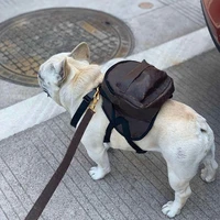 2 size pet pu bags fashion dog pet backpacks carry bag for small larger dogs reflective package for puppy leashes for dogs
