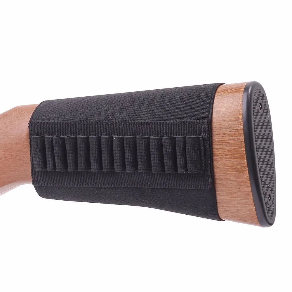 

Tactical 14 Round Shell Holder Airsoft Gun Bullet Ammo Bag Military Buttstock Cartridge for 5.56 Bullet Hunting Accessories