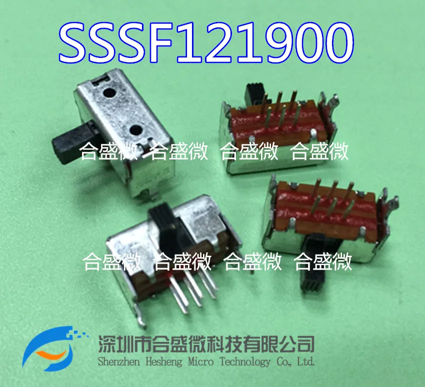 5 шт. импортный скользящий переключатель SSSF121900 тумблер 6 контактный 2 скоростная