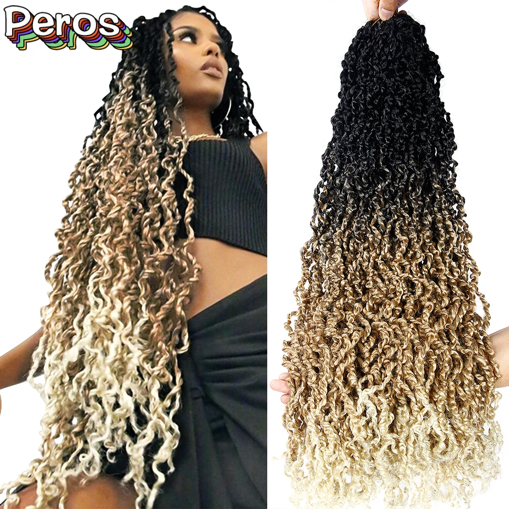 Искусственные локоны в стиле Crochet плетеные волосы страсти твист 18 &quotи 28&quot омбре