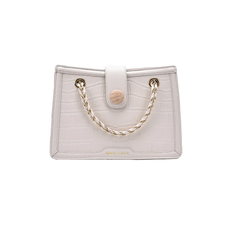 

pattern Square Stone Tote bag 2021 Fashion New High-quality PU Leather Women's Designer Handbag Chain Shoulder Messenger Bag