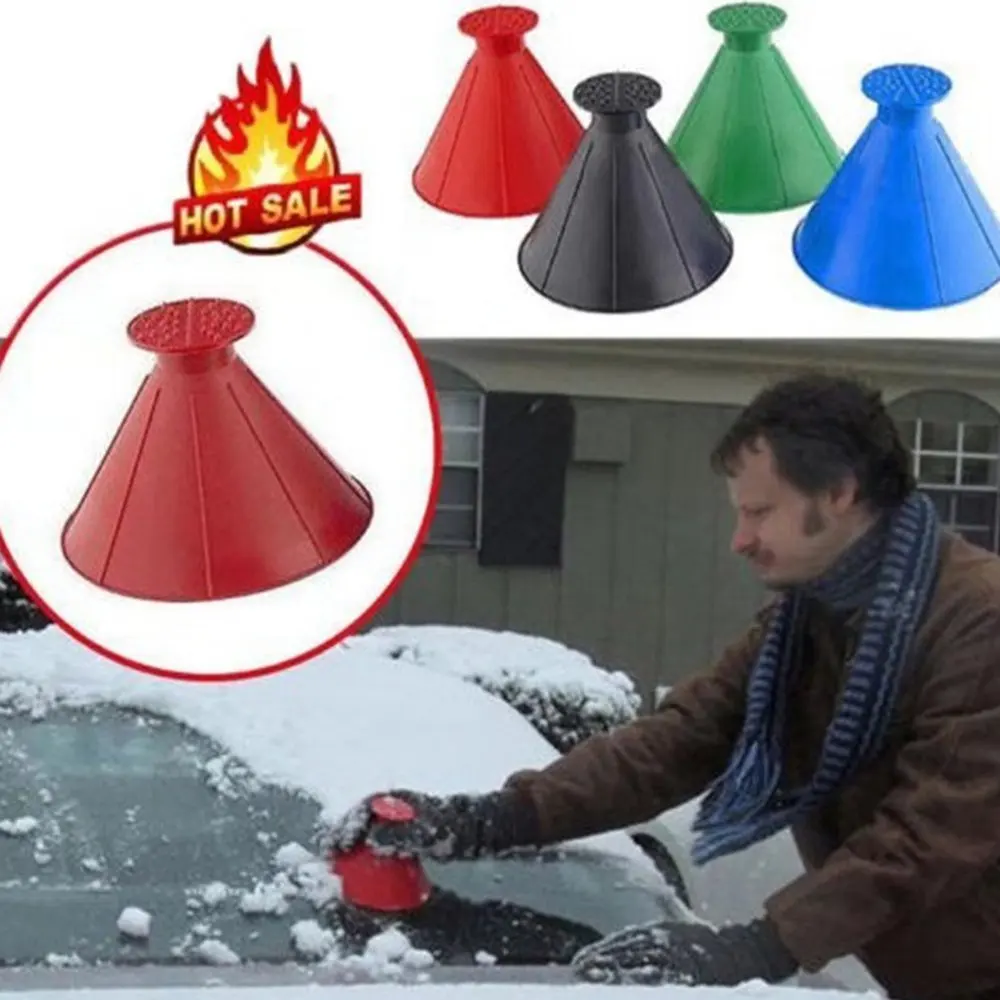 Snow shovels Car Magic Window Windshield Ice Scraper Shaped Funnel Remover Deicer Cone Deicing Tool DROP SHIPPING | Автомобили и