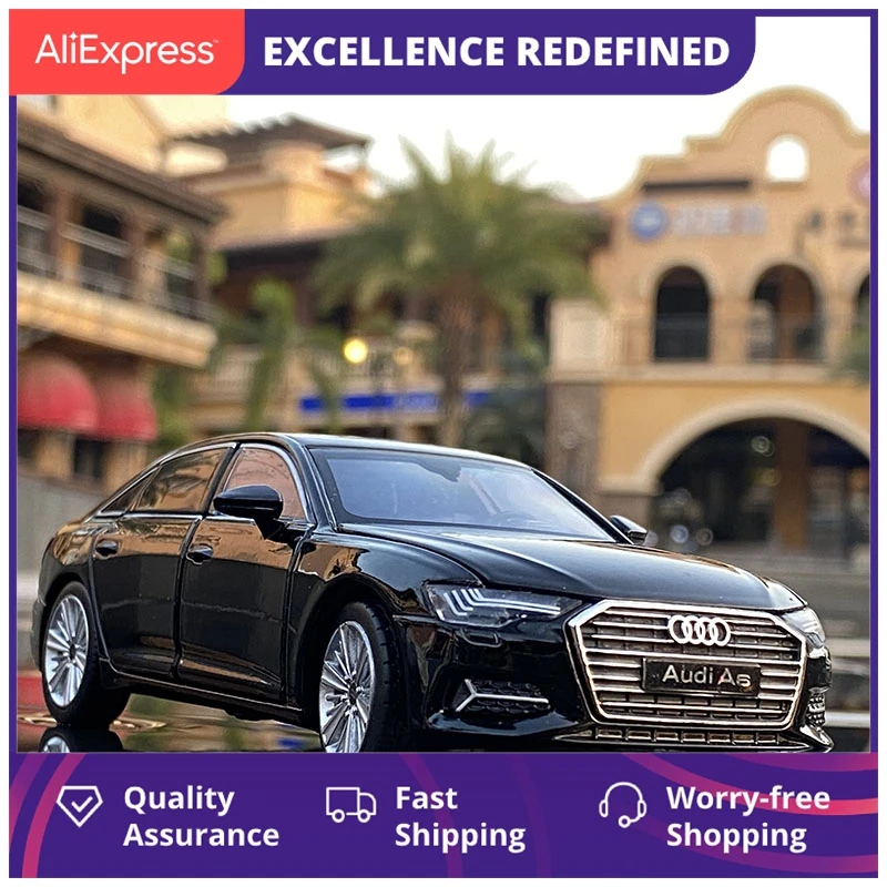 

1:32 AUDI A6 литые автомобили и игрушечные автомобили, коллекционная металлическая Игрушечная машина, модель автомобиля, имитация высоких игруш...