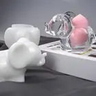 Смола Сделай Сам эпоксидное зеркало трехмерный слон макияж яйцо хранение ракушки океан силиконовая форма поделки торт Силиконовая форма