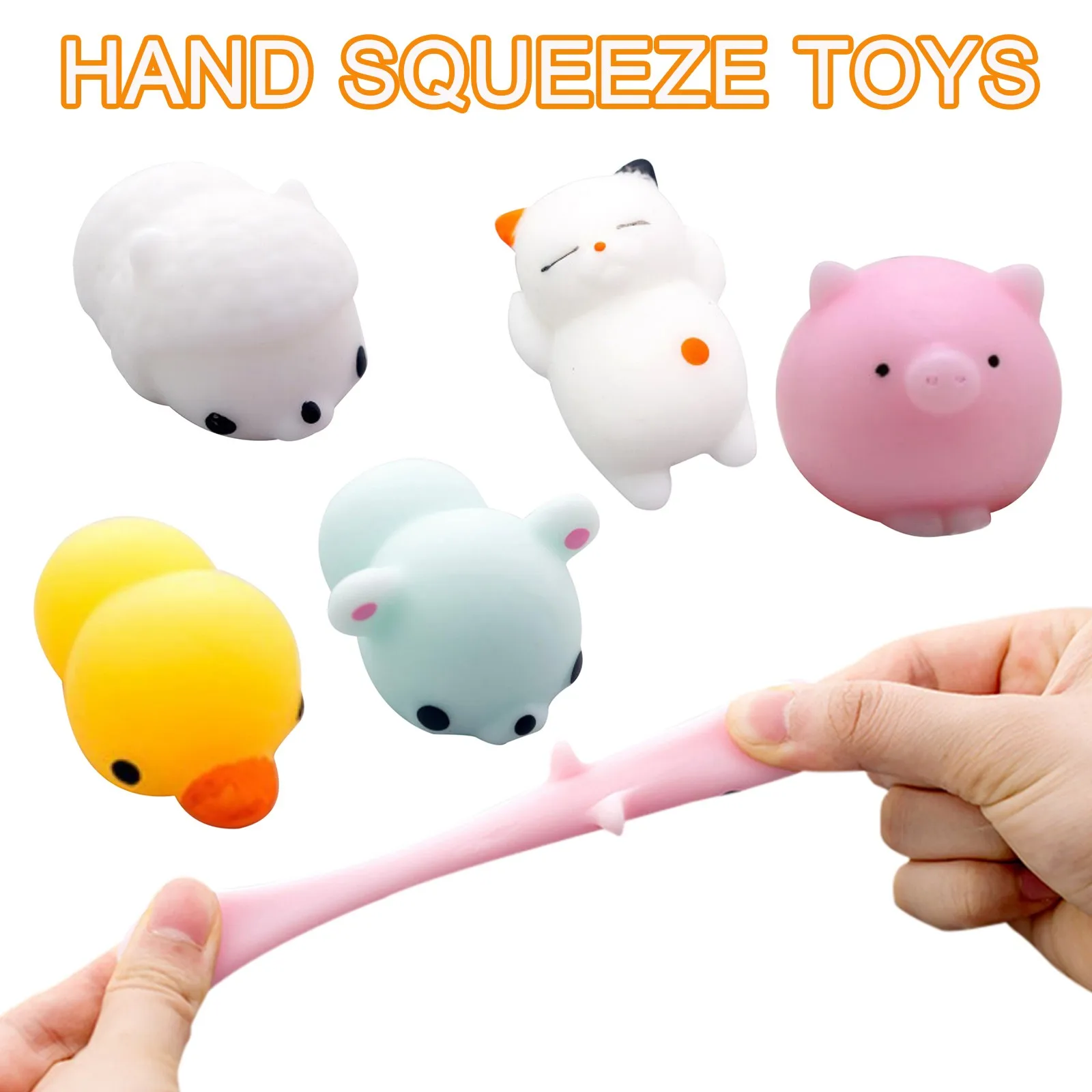 

5 Pack Cute Animal Toys Stress Relief Set Slow Rising Fidget Toys For Kids Adults Pinch Toy Kawaii Antistresse Ornaments #2021