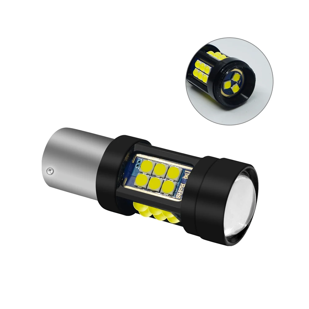 2PCS P21W led 1156 bulb ba15s 3030 27smd car auto Turn Signal Rear Reverse Backup Tail DRL Vehicle Lamps light Red 12V | Автомобили и