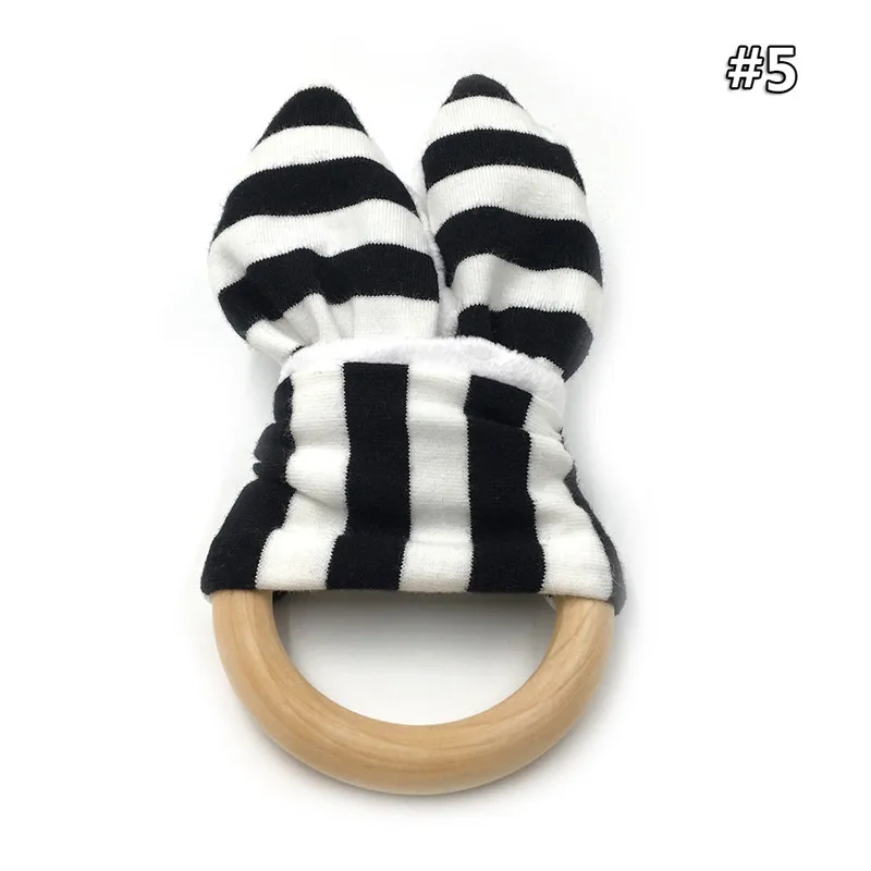 wood teether 5 DIY детские деревянные грызунок в форме уха пищевой бук безопасный органический деревянный цепь 3C Сертификация деревянная детская игрушка-погремушка подарок для новорожденных - Цвет: wood teether 5