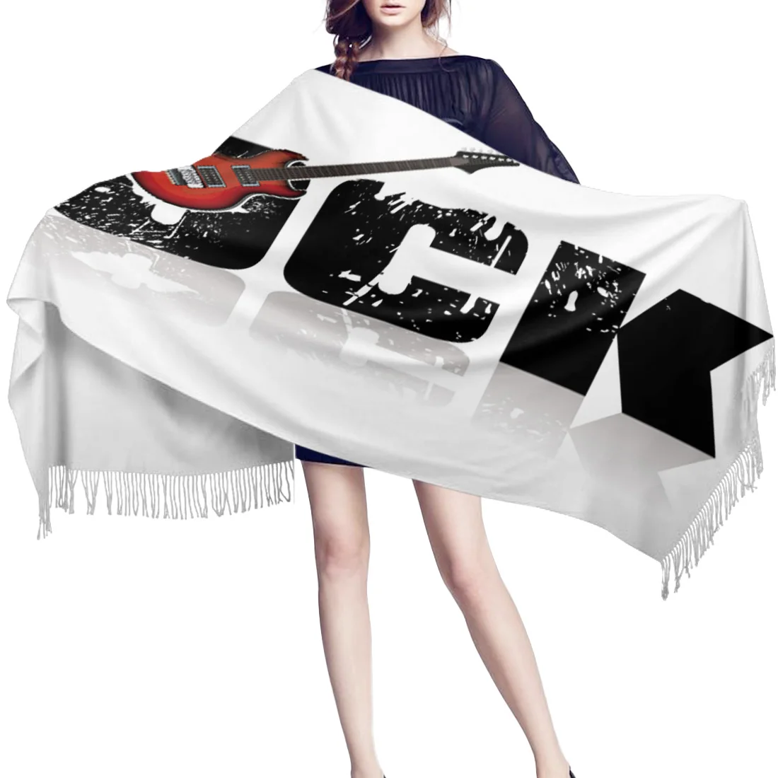 70*200 см Женский кашемировый шарф в стиле рок тонкие шали и накидки женские длинные