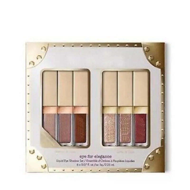 New Arriva Eye For Elegance Makeup3/6/8/12pcs set Liquid Eyeshadow Holiday Set Glitter Glow 6 Color Eye Elegance Shimmer Dropshi