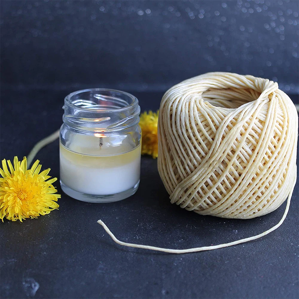 Фитиль для свечей из конопли с натуральным покрытием пчелиного воска зажигалок