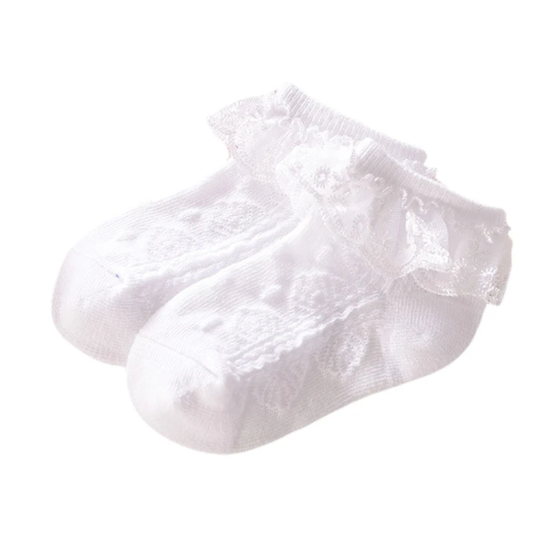 

Baby Girls Eyelet Lace Flower Ankle Short Socks Newborn Infant Toddlers Cotton 19QF