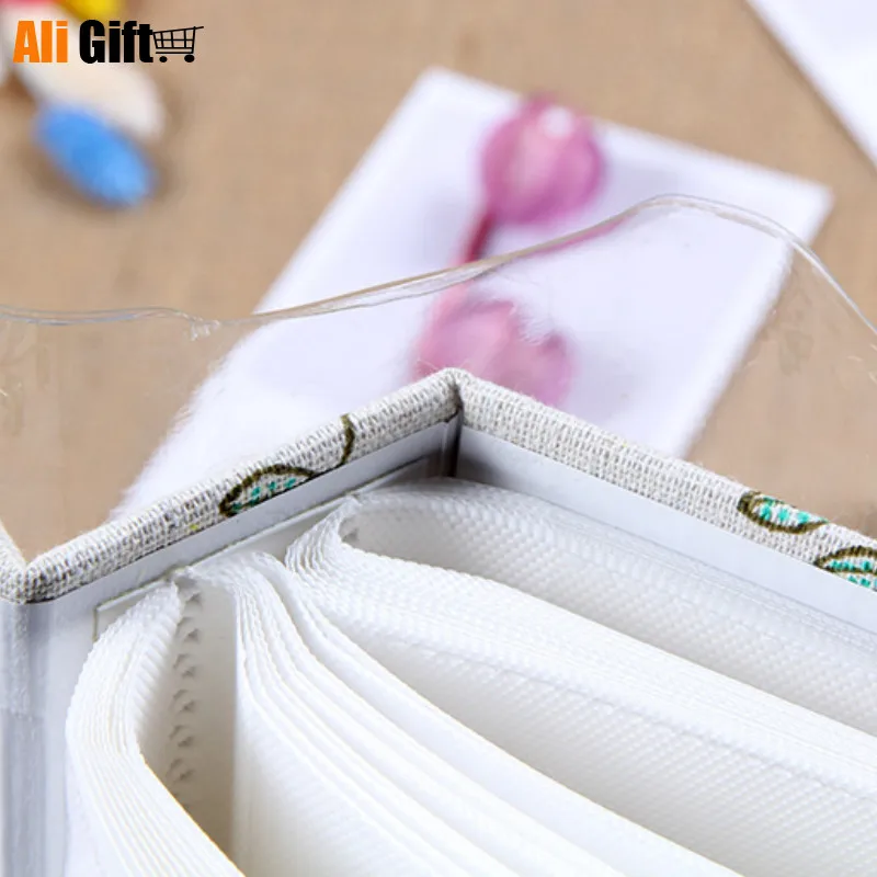 Тканевая обложка 5 дюймов 200 фотографий мультяшная Милая рамка для хранения