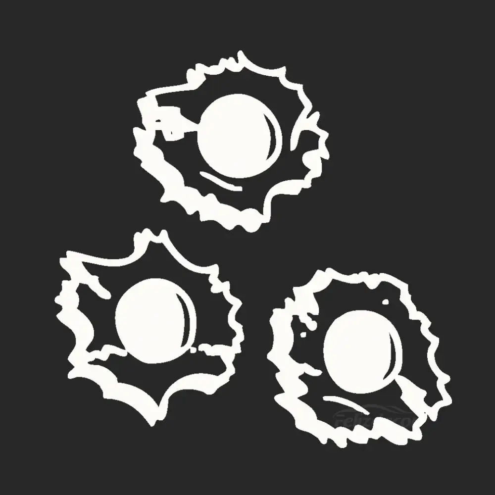 Знак оставленный отверстием сквозь который проходит виниловая наклейка на