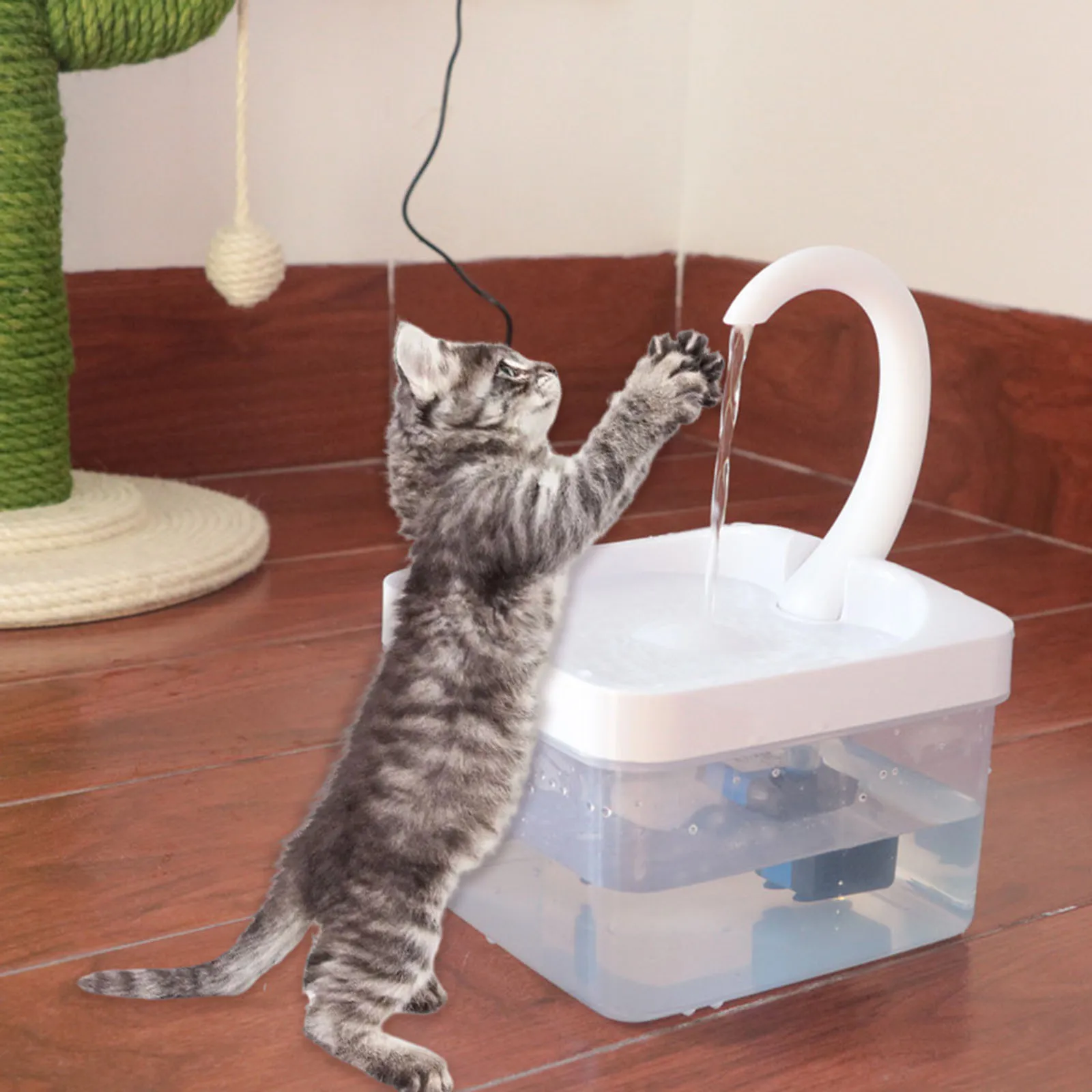 

Automatic Cat Dog Water Fountain Intelligent Pet Drinking Bowl Intelligent Cat Water Dispenser For Dogs Watering Faucet