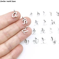 26pcs initial charms 26 english alphabet letter charm pendants for women man diy necklace bracelet jewelry making a z