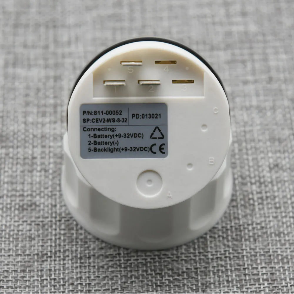 Вольтметр автомобильный вольтметр с красной подсветкой 52 мм 8-32 В | Автомобили и