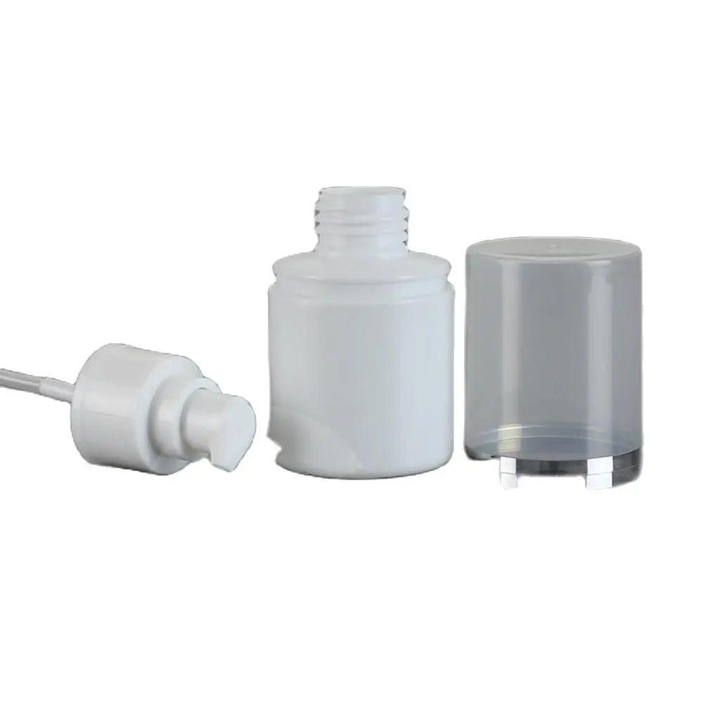 Белая пластиковая бутылка 60 мл Серебряная линия для женской косметики эссенция