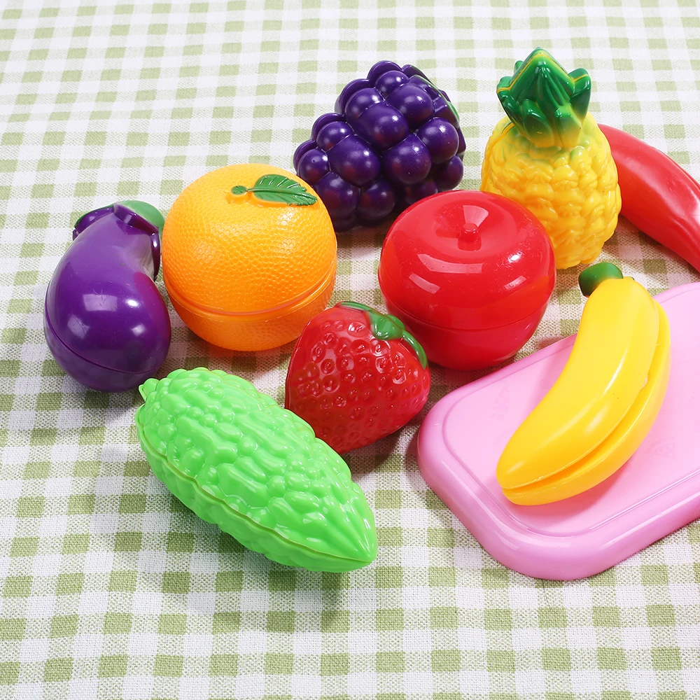 Пластиковые игрушки для резки фруктов и овощей детский кухонный набор игрушка