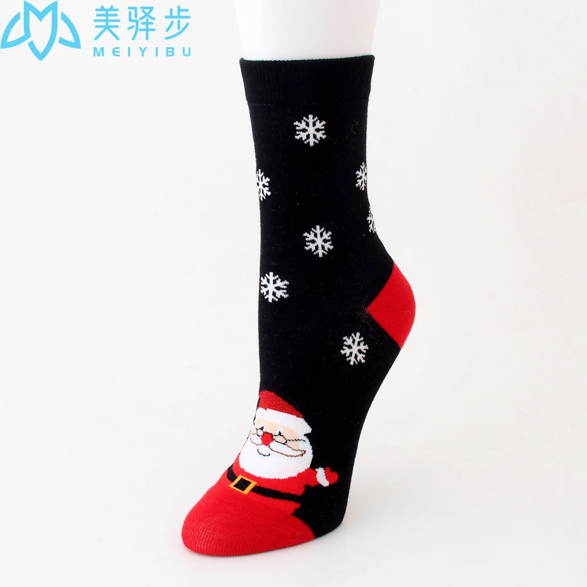 12 Pairs Per Set Winter Christmas Stocking Cartoon Santa Claus Elk Stockings Lovely Holiday Gift Socks