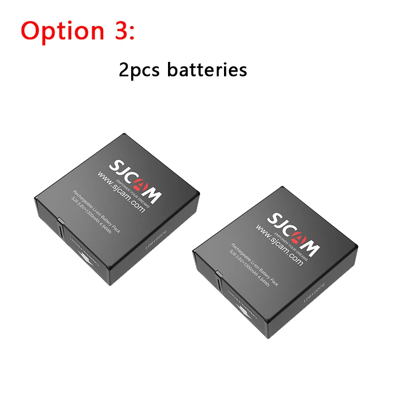 Аккумулятор SJCAM SJ9 Strike 1300mAh литий-ионная Дополнительная запасная батарея зарядное устройство с двойным разъемом чехол для SJ9 Strike Actioin камеры - Цвет: option 3