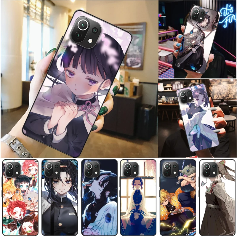 

Demon Slayer Kimetsu No Yaiba Agatsuma Zenitsu Kamado Nezuko Kamado Tanjirou Phone Case For Xiaomi 11 Lite Pro Ultra Carcasa