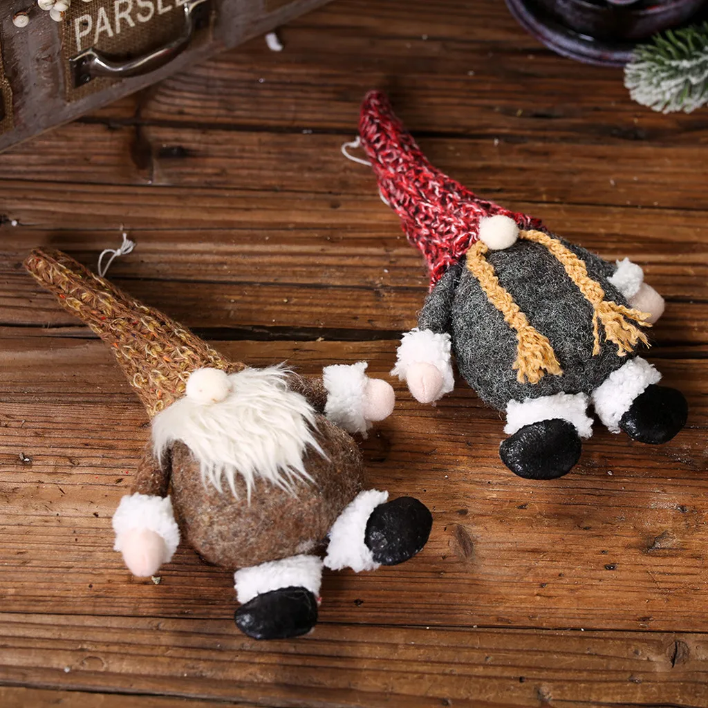 Рождественские украшения для дома подарок Санта Клаус Снеговик Дерево Игрушка