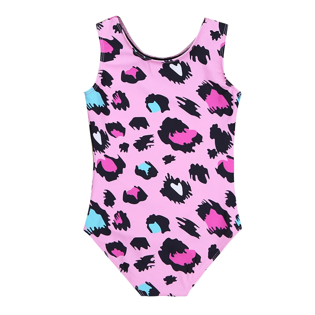 Kids Girls Gymnastics Swimsuits for Dancing Sleeveless Ballet Dance Bodysuit Children's Leotard Wear | Спорт и развлечения