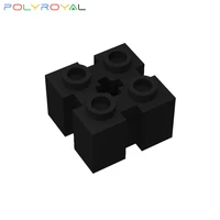 building blocks technicalal parts 2x2 four vertical slot axle hole brick moc compatible with brands toys for children 90258