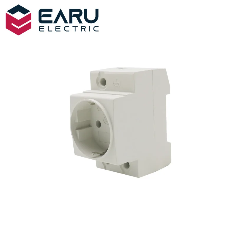 Модульное Крепление на Din-рейку розетка переменного тока стандарт ЕС 16 А 250 В