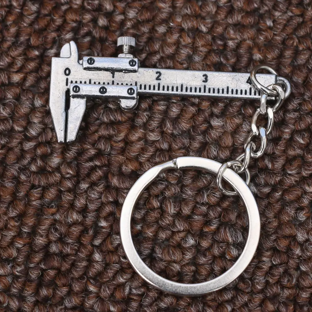 Новинка брелок с имитацией подвижный штангенциркуль линейка модель брелка для