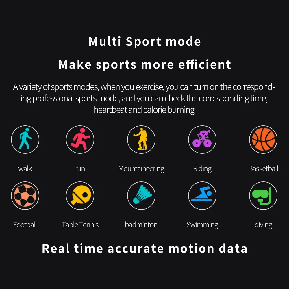 

DK10 Smart Watch IP68 Waterproof, Sport Band Fitness Tracker Bracelet Bluetooth Smartwatch Diving, Compass Altitude Mearsurement