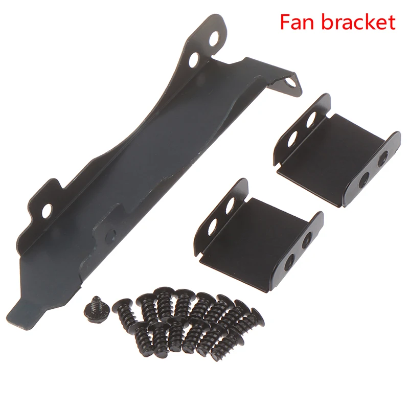 

1 set Dual Fans Mount Rack Cooling Bracket Fan Bracket Fan Connectors Screws