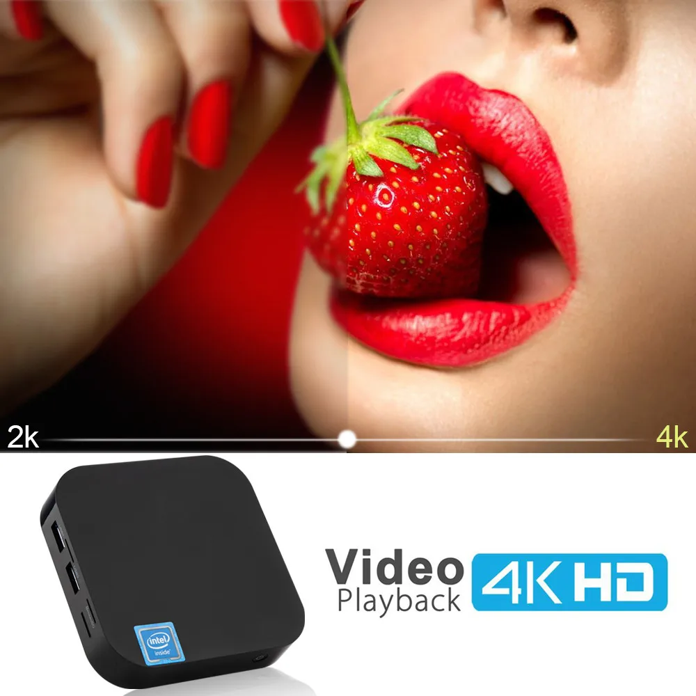 T8U Intel Cherry Trail Z8350 Windows 10 Mini PC 4GB RAM 32GB 64GB ROM 2.4G WiFi BT4.0 1000M LAN 4K HD Office Computer | Компьютеры и