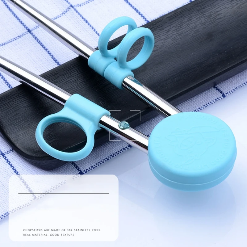 

Kids Children Training Chopsticks Learning Chop Sticks Helper Reusable Tableware for Child Beginners Learner Gifts